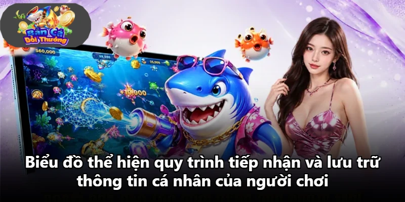 Biểu đồ thể hiện quy trình tiếp nhận và lưu trữ thông tin cá nhân của người chơi