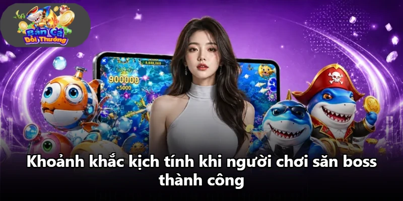 Khoảnh khắc kịch tính khi người chơi săn boss thành công